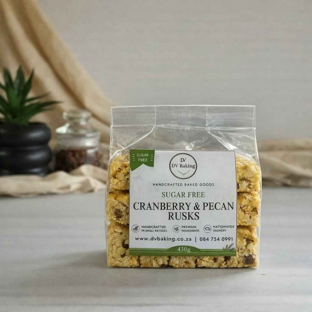 Sugar Free Cranberry & Pecan Rusks for Guilt-Free Snacking